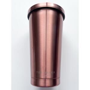 Ted Baker Copper Stainless Steel Straw Tumbler 16oz.